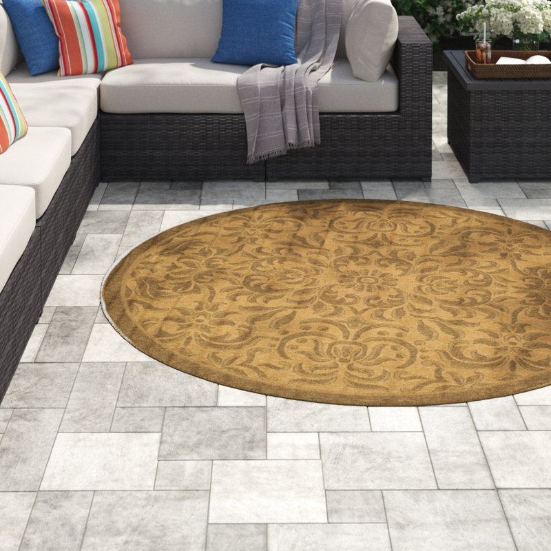 Winston Porter Herefordshire Oriental Natural/Gold Indoor / Outdoor